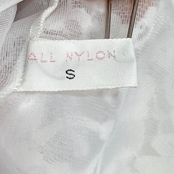 Vintage 60's Negligee Set Maxi White Lace Wedding Trousseau Lingerie Bridal - Picture 4 of 8